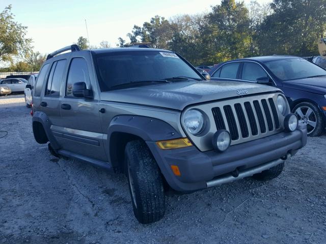 1J4GL38K75W593593 - 2005 JEEP LIBERTY RE BROWN photo 1