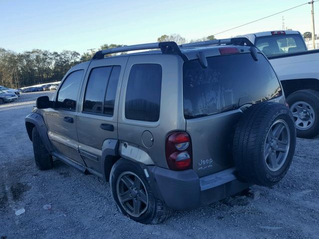 1J4GL38K75W593593 - 2005 JEEP LIBERTY RE BROWN photo 3