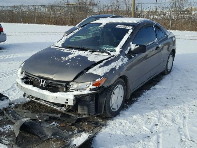 2HGFG12378H010410 - 2008 HONDA CIVIC DX-G GRAY photo 2