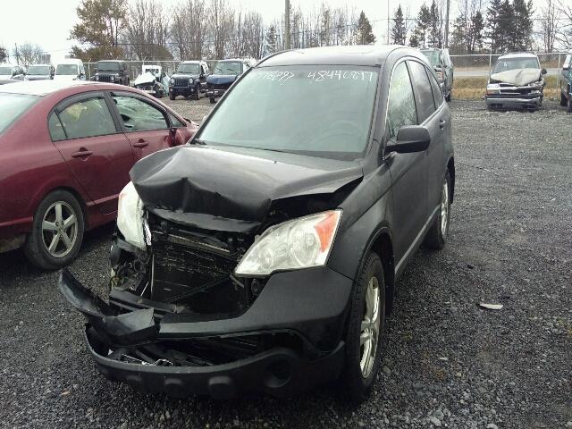 5J6RE48759L811381 - 2009 HONDA CR-V EXL BLACK photo 2