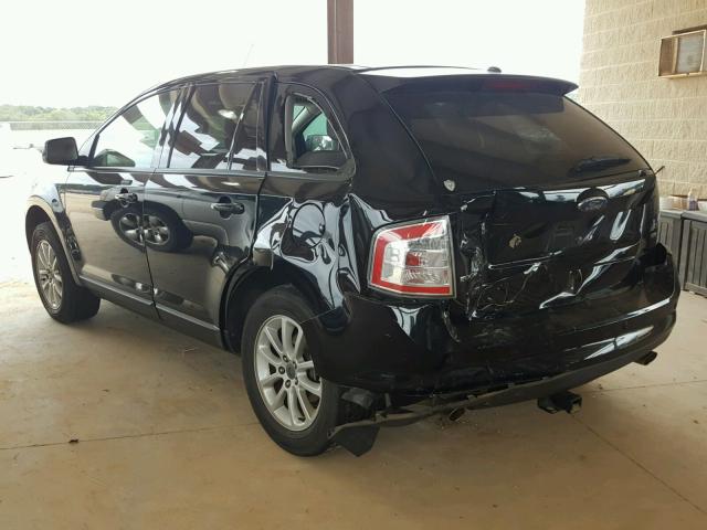 2FMDK38C07BB36290 - 2007 FORD EDGE SEL BLACK photo 3