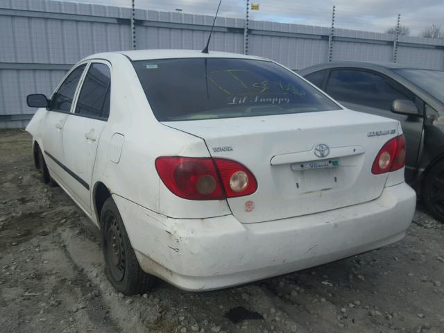 1NXBR32E55Z538360 - 2005 TOYOTA COROLLA CE WHITE photo 3