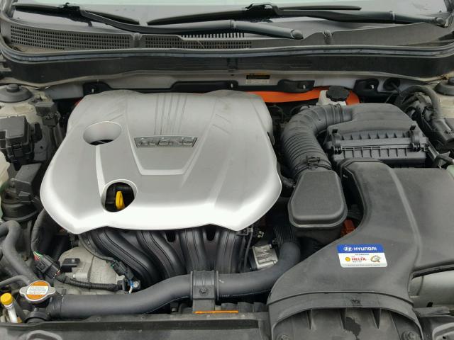 KMHEC4A40BA004645 - 2011 HYUNDAI SONATA HYB SILVER photo 7