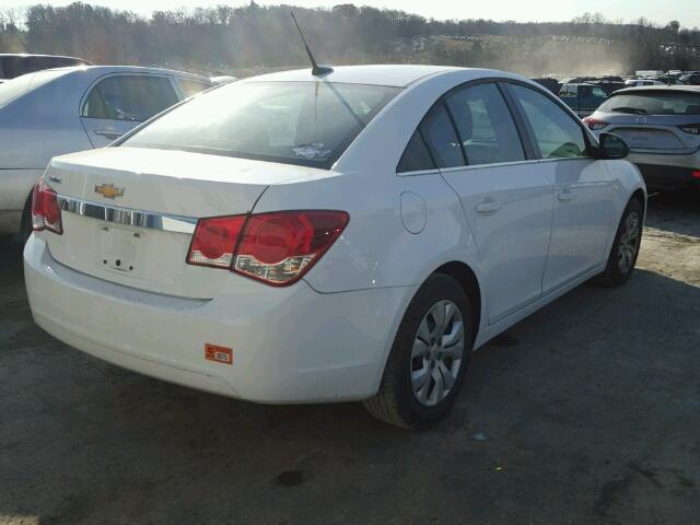 1G1PC5SH3C7365685 - 2012 CHEVROLET CRUZE LS WHITE photo 4