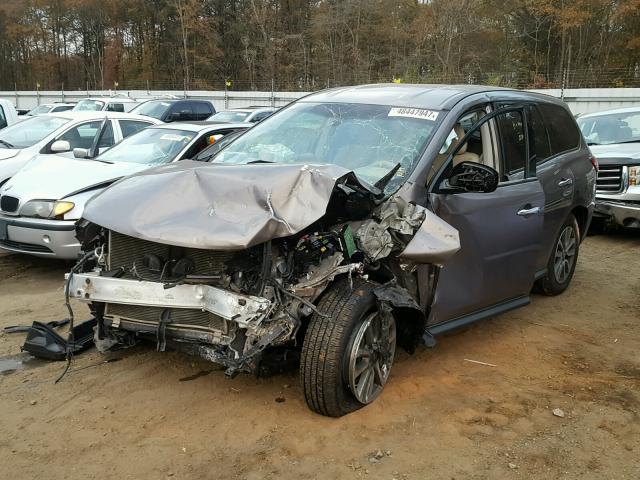 5N1AR2MN0DC679859 - 2013 NISSAN PATHFINDER GRAY photo 2