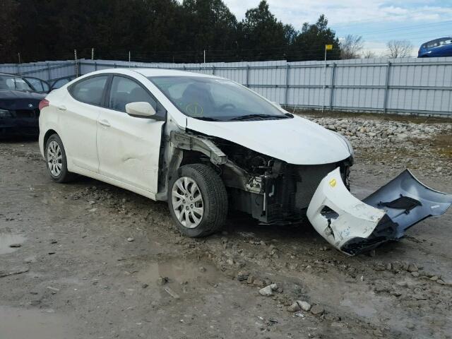 5NPDH4AE7BH048337 - 2011 HYUNDAI ELANTRA GL WHITE photo 1