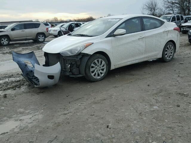 5NPDH4AE7BH048337 - 2011 HYUNDAI ELANTRA GL WHITE photo 2