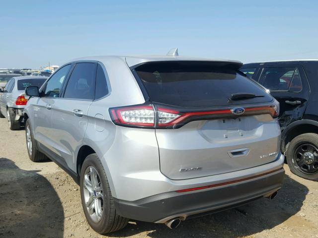 2FMPK3K90HBB44367 - 2017 FORD EDGE TITAN SILVER photo 3