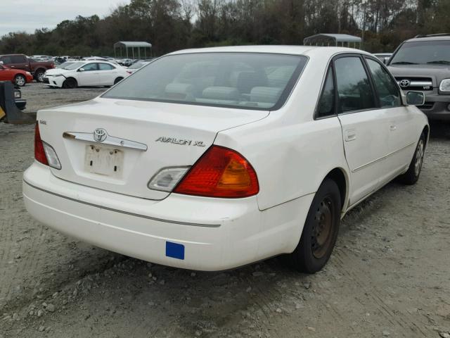 4T1BF28B1YU012666 - 2000 TOYOTA AVALON XL WHITE photo 4