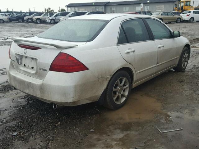 1HGCM66507A800648 - 2007 HONDA ACCORD EX WHITE photo 4