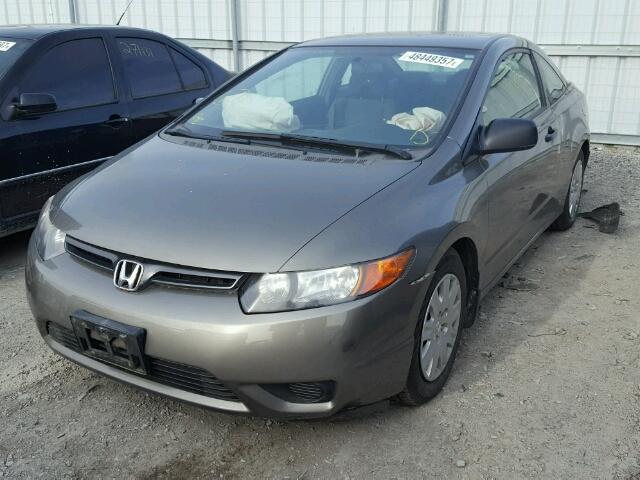 2HGFG12387H008910 - 2007 HONDA CIVIC DX-G GRAY photo 2