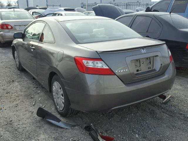 2HGFG12387H008910 - 2007 HONDA CIVIC DX-G GRAY photo 3