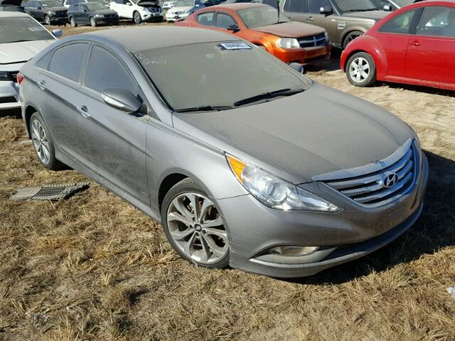 5NPEC4AC0EH846426 - 2014 HYUNDAI SONATA SE GRAY photo 1