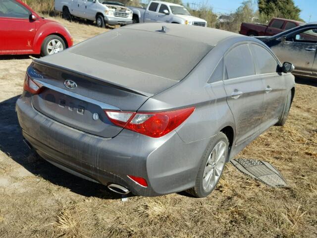 5NPEC4AC0EH846426 - 2014 HYUNDAI SONATA SE GRAY photo 4