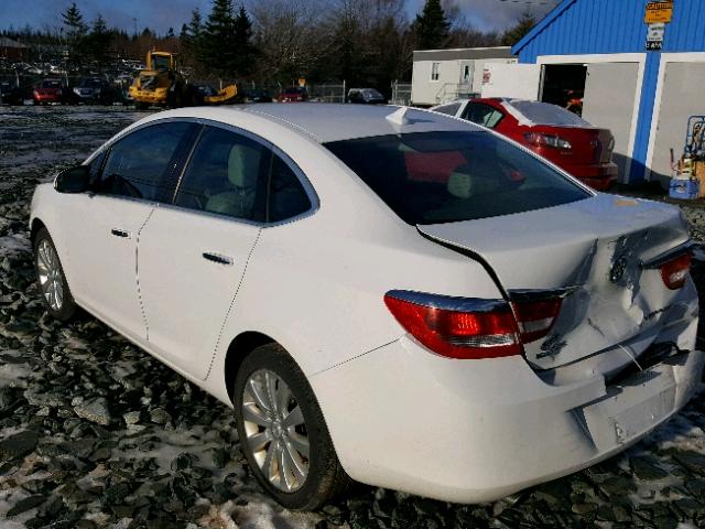 1G4PN5SK8E4201474 - 2014 BUICK VERANO WHITE photo 3