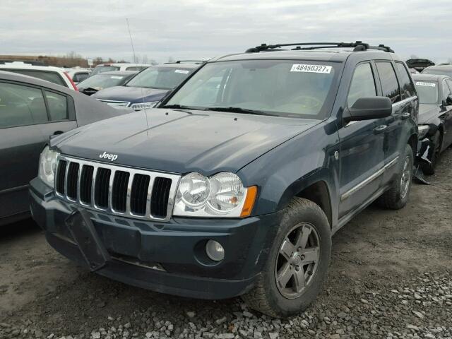 1J4HR58205C534384 - 2005 JEEP GRAND CHER GREEN photo 2