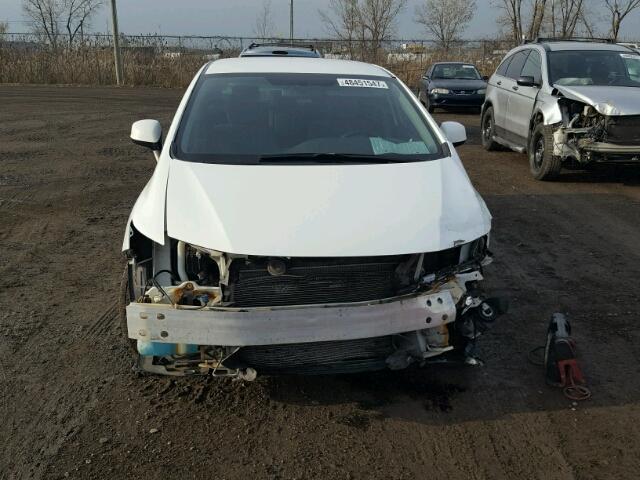 2HGFB2F40CH100126 - 2012 HONDA CIVIC LX WHITE photo 9