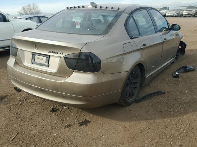 WBAVC93557KX59893 - 2007 BMW 328 XI GOLD photo 4