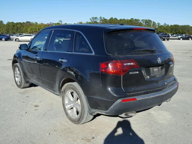 2HNYD2H62BH544567 - 2011 ACURA MDX TECHNO BLACK photo 3