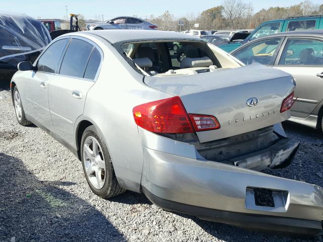 JNKCV51E34M617198 - 2004 INFINITI G35 SILVER photo 3