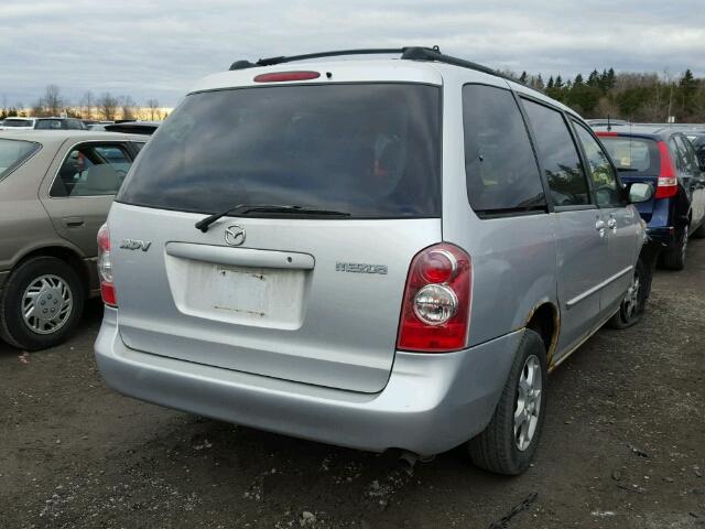 JM3LW28A850552655 - 2005 MAZDA MPV WAGON SILVER photo 4