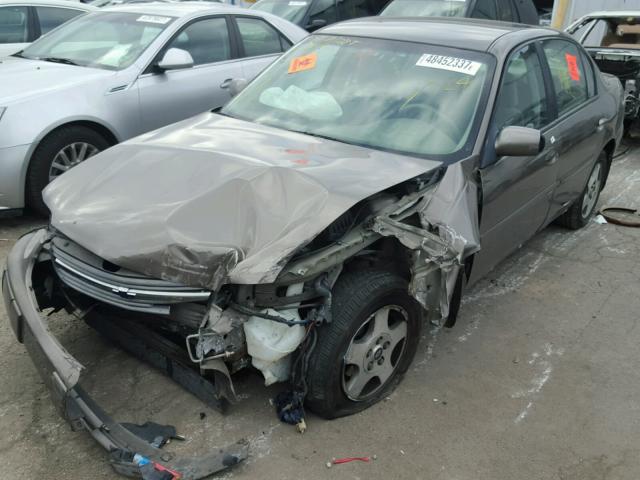 1G1NE52J02M684465 - 2002 CHEVROLET MALIBU LS BEIGE photo 2