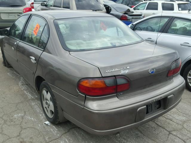 1G1NE52J02M684465 - 2002 CHEVROLET MALIBU LS BEIGE photo 3