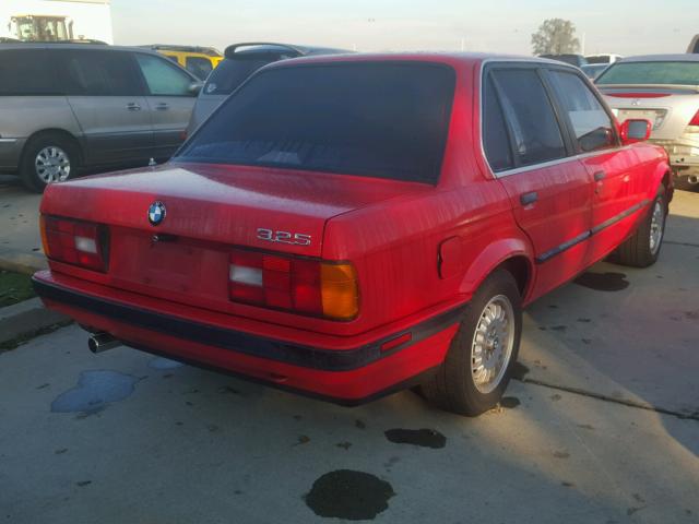 WBAAD2318LED26239 - 1990 BMW 325 I AUTO RED photo 4