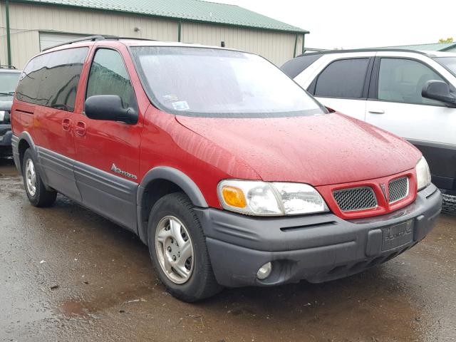 1GMDX03E0YD279616 - 2000 PONTIAC MONTANA RED photo 1