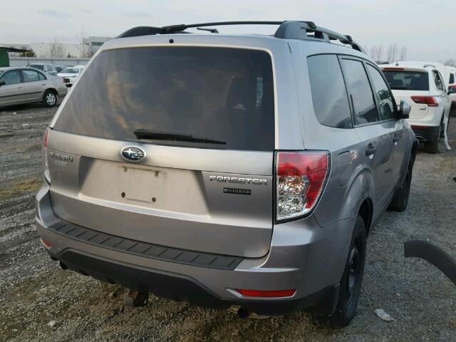 JF2SH6BC2AH784553 - 2010 SUBARU FORESTER X SILVER photo 4