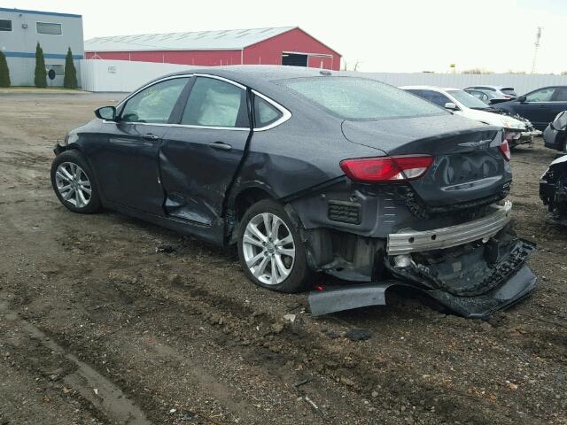 1C3CCCAG4FN511647 - 2015 CHRYSLER 200 LIMITE GRAY photo 9