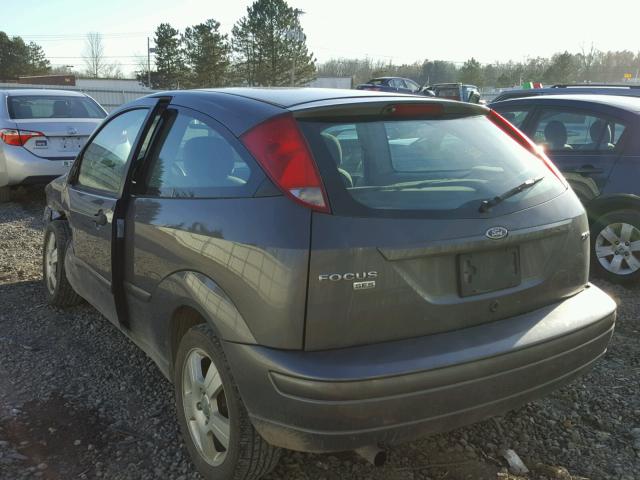 3FAFP31N35R127646 - 2005 FORD FOCUS ZX3 GRAY photo 3