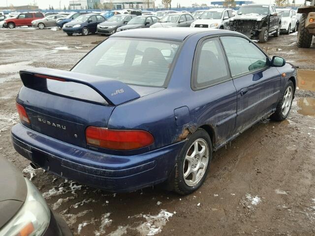 JF1GM6759YG400073 - 2000 SUBARU IMPREZA RS BLUE photo 4