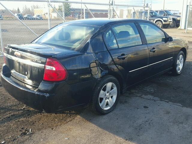 1G1ZT51846F149560 - 2006 CHEVROLET MALIBU LT BLACK photo 4