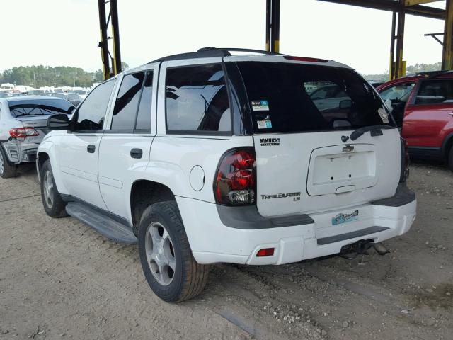 1GNDS13S672153163 - 2007 CHEVROLET TRAILBLAZE WHITE photo 3