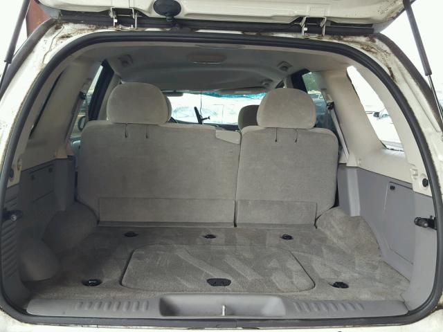 1GNDS13S672153163 - 2007 CHEVROLET TRAILBLAZE WHITE photo 9