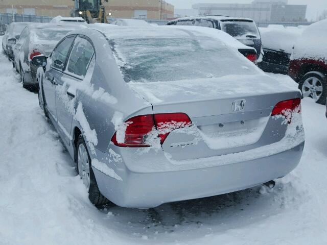 2HGFA16346H024418 - 2006 HONDA CIVIC DX V SILVER photo 3