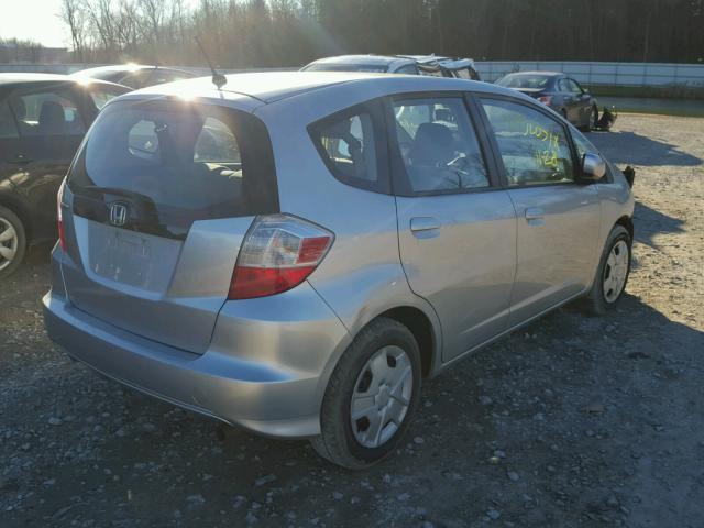 JHMGE8H38DC070037 - 2013 HONDA FIT SILVER photo 4