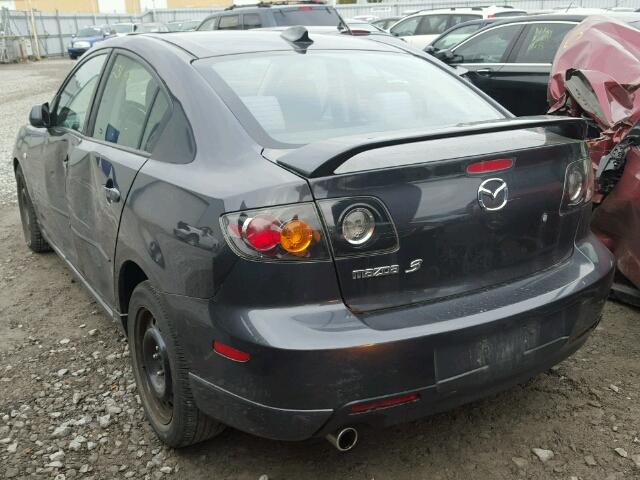 JM1BK123461440189 - 2006 MAZDA 3 S GRAY photo 3