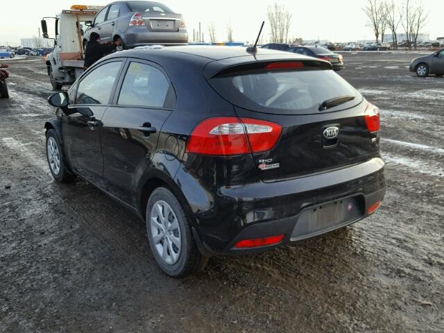 KNADM5A3XE6941744 - 2014 KIA RIO LX BLACK photo 3