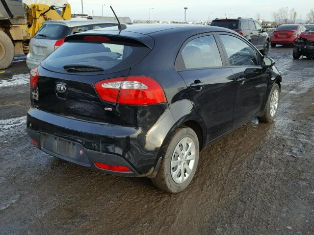 KNADM5A3XE6941744 - 2014 KIA RIO LX BLACK photo 4