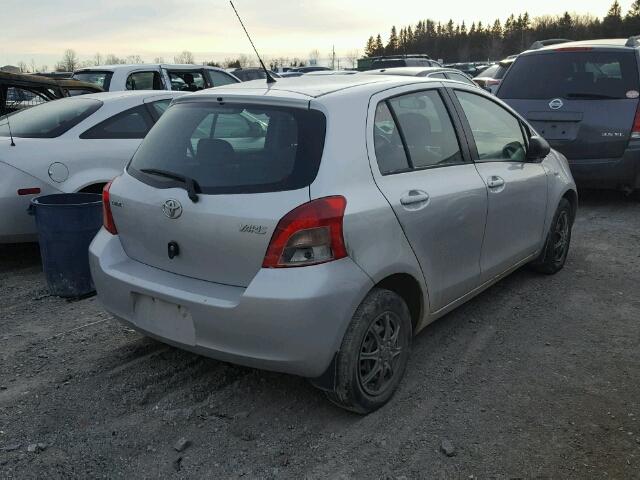 JTDKT923575051647 - 2007 TOYOTA YARIS SILVER photo 4