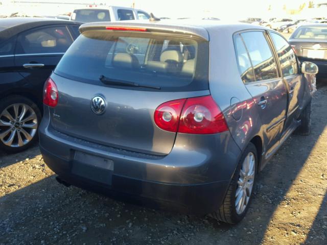 WVWHV71K37W035023 - 2007 VOLKSWAGEN NEW GTI GRAY photo 4