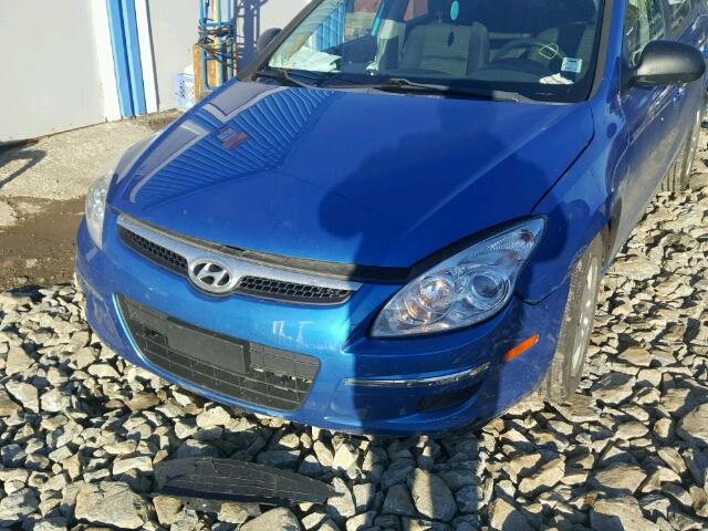 KMHDB85EX9U045074 - 2009 HYUNDAI ELANTRA TO BLUE photo 9