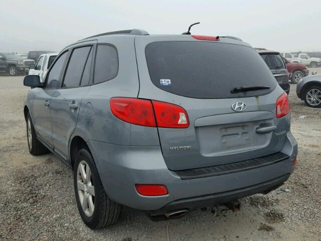 5NMSH13E88H154983 - 2008 HYUNDAI SANTA FE S GRAY photo 3