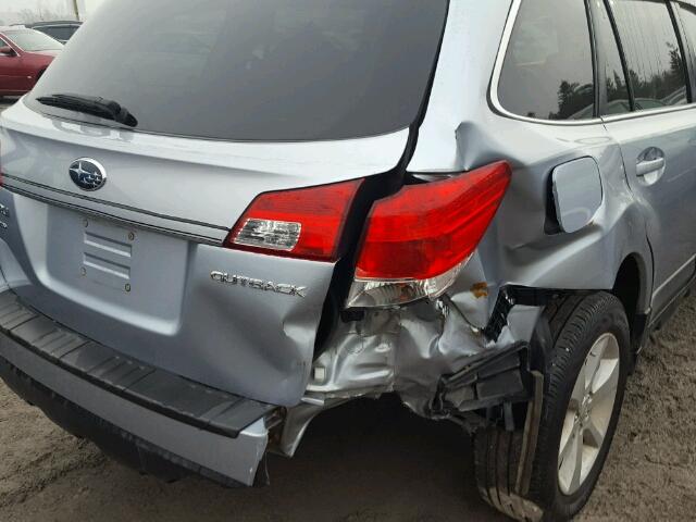 4S4BRGBC3D3282813 - 2013 SUBARU OUTBACK 2. SILVER photo 9