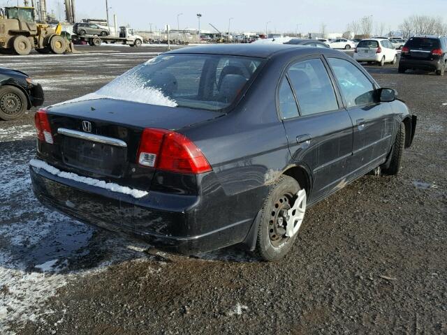 2HGES15493H920714 - 2003 HONDA CIVIC DX BLACK photo 4