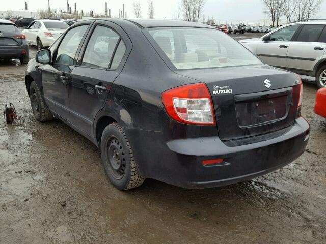 JS2YC5A29B6301346 - 2011 SUZUKI SX4 LE BLACK photo 3