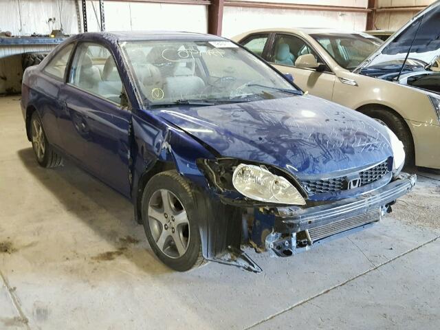 1HGEM22984L014283 - 2004 HONDA CIVIC EX BLUE photo 1