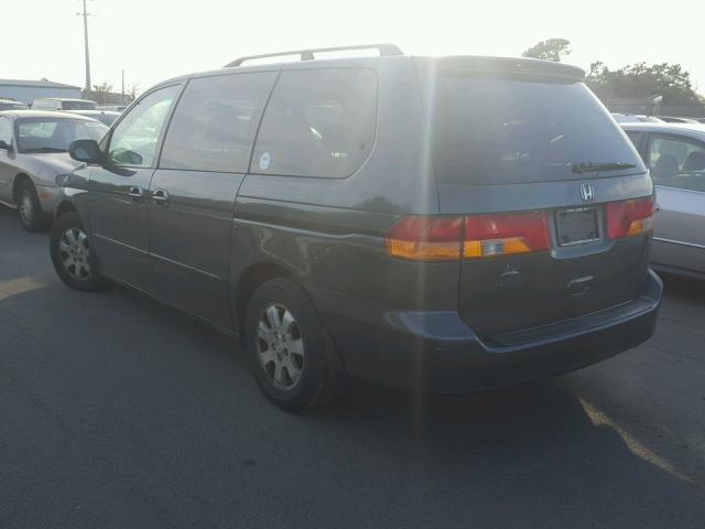 5FNRL18784B006691 - 2004 HONDA ODYSSEY EX GRAY photo 3